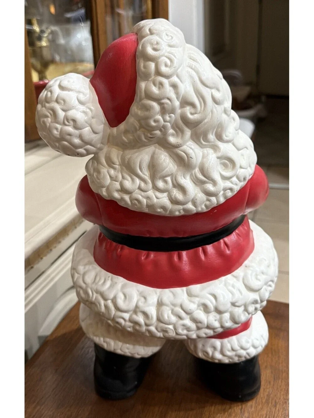 Vintage Ceramic Winking Santa Claus Figurine Atlantic Mold Large 16” MK Signed